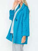 IC Collection Solid Jacquard Jacket-IC-6290J