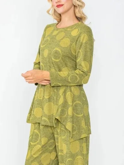 IC Collection Polka Dot Merrow Top-IC-6971T