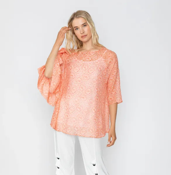 IC Collection Ruffled Sleeve Two Piece-IC-5734T