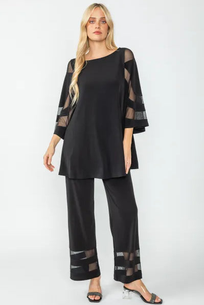 IC Collection Sheer Sleeve Detail Top IC | Unique Apparel USA