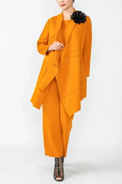 IC Collection Intricate Line Asymmetrical Vest-IC-4751J