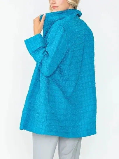 IC Collection Solid Jacquard Jacket-IC-6290J
