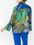 IC Collection Abstract Button Up Jacket-IC-6716J