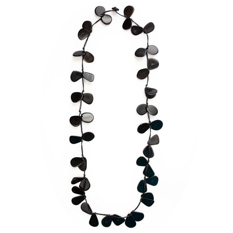 Tagua Handmade Slice Necklace-SC410-ON
