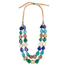 Tagua Necklace-LC912-AZ-TQ-GR