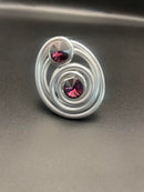 Jeff Lieb Dual Purple Swarovski Crystals-142-R