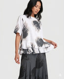 Alembika Urban Fleeting Ruffle Tee, Cloud-UT131C