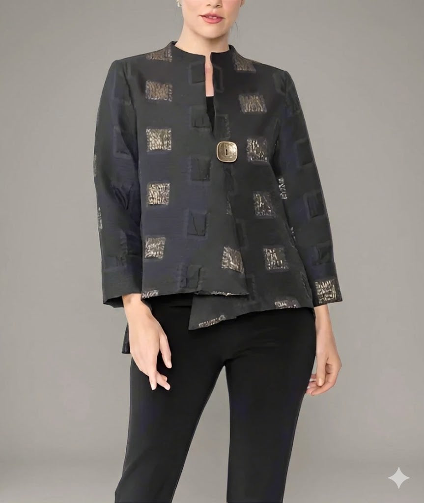 IC Collection Hi Fashion Asymmetric Lightweight Jacket | Unique Apparel USA