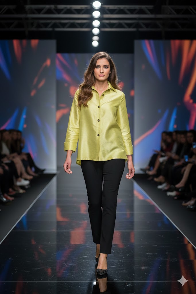 IC Collection Button Down Blouse-IC-4442J