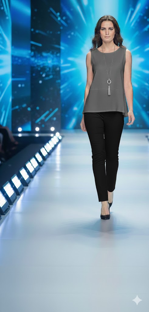 BY J.J Sleeveless Reversible Round or V Neck Tank-JJ-IT-108