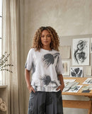 Alembika Urban Fleeting Ruffle Tee, Cloud-UT131C