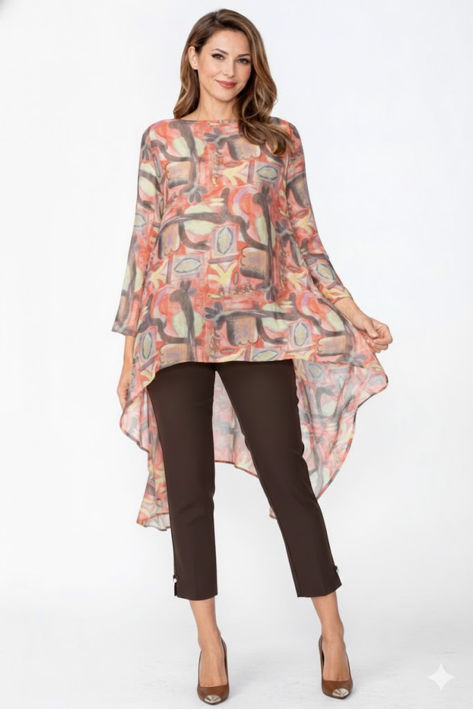 IC Collection Tencel Abstract Top-C1103T