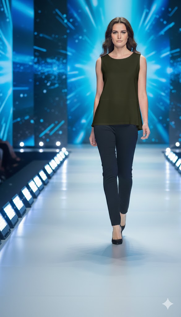 BY J.J Sleeveless Reversible Round or V Neck Tank-JJ-IT-108