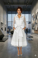 IC Collection Net Princess Line Waist Ribbon belt Jacket-7662J