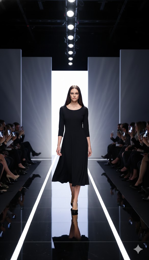 IC Collection Basic 3-Qtr Sleeve Dress-IC-2245D