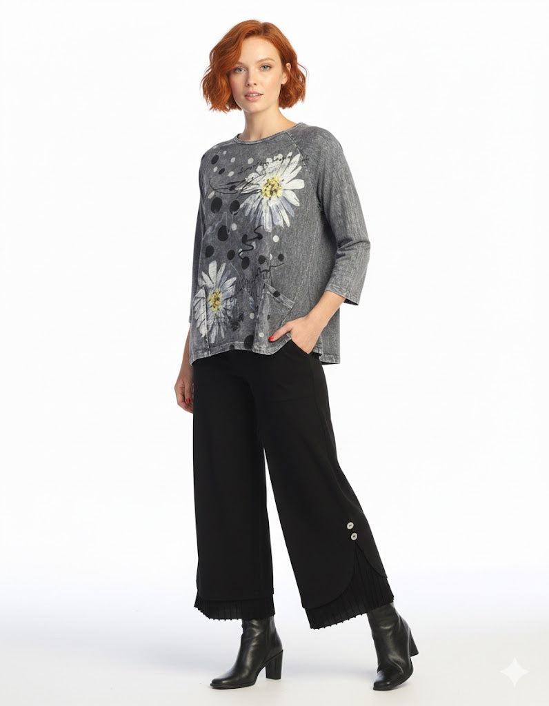 Jess & Jane Mineral Washed Patch Pocket Top-M12-2101-RETRO