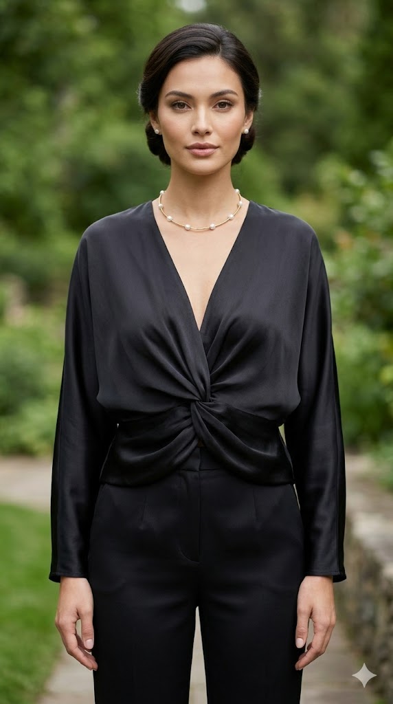 Scandal Italy Cinderella Front Wrap Top - Crossover Design