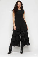 IC Collection Ruffle Statement Jumpsuit-7224JS