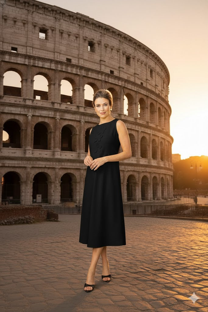 IC Collection Three Petal Dress-6778D