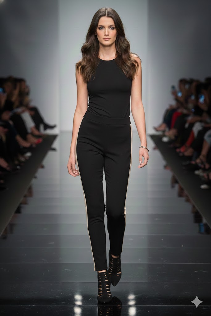 Frank Lyman Side Pin Stripe Pant in Taupe-223457U