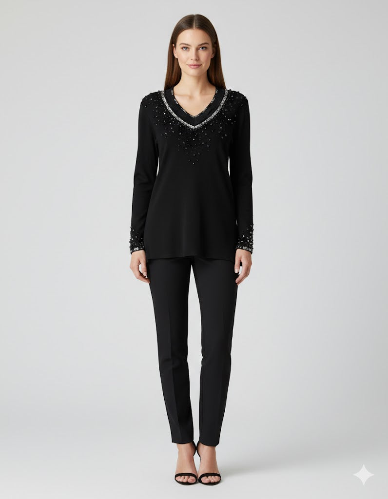 Gardy Geo Stud Fashion Forward Top-GS716