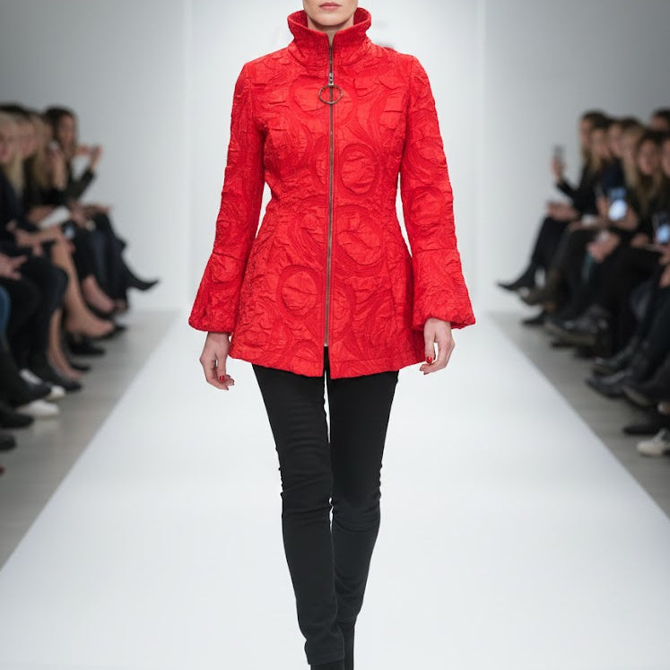 IC Collection Bloom Zip Up Jacket-7238J