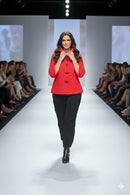 Moonlight Women's Textured Button Front Shirt Jacket-4203