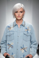 Frank Lyman Embellished Floral Button-Front Shirt-266582