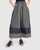 Alembika Urban Marisol Wide Leg Pant, Slate Stripes-UP145D