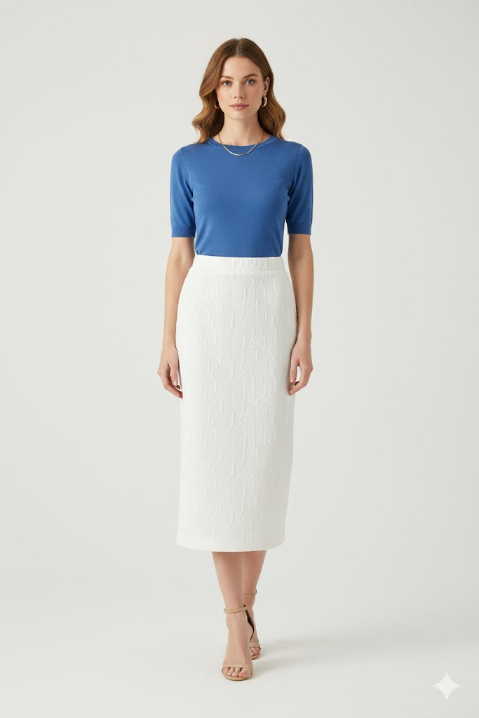 IC Collection Alphabet Embossed Skirt-IC-4550S