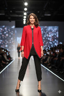 By JJ Stretch Jersey Zip-Front Jacket-IT-114