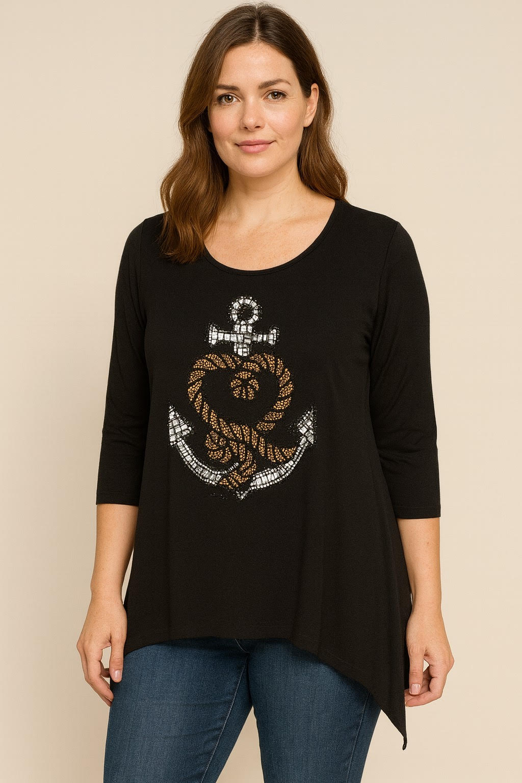 Gardy Anchor Heart Top-2693