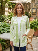 By JJ Green Garden Geometric Cardigan-SF-244P