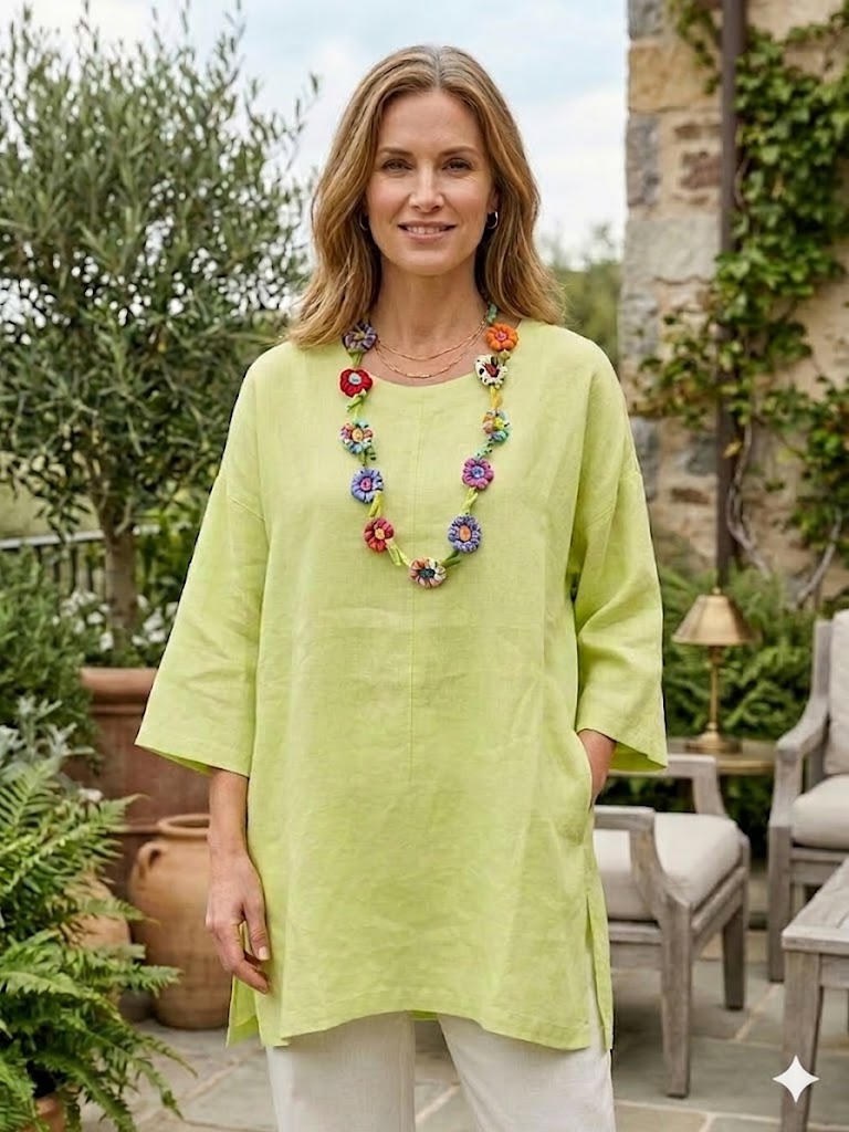 Everyday Linen Top-L-610-L