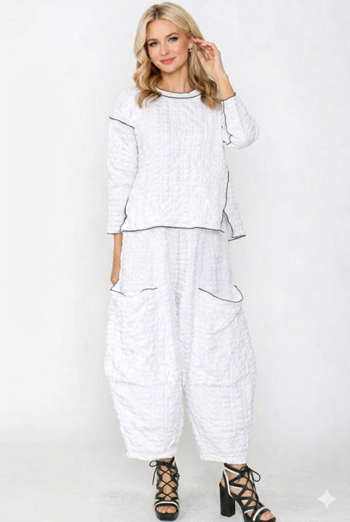 IC Collection Bubble Check Pant-C1122P