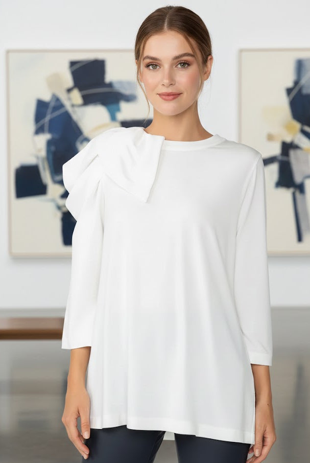 IC Collection Bow Sleeve Top with Statement Bow Sleeves | Unique Apparel USA