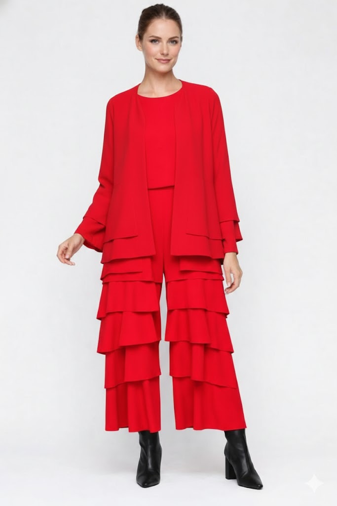 IC Collection Layered Flounce Jacket 7246J