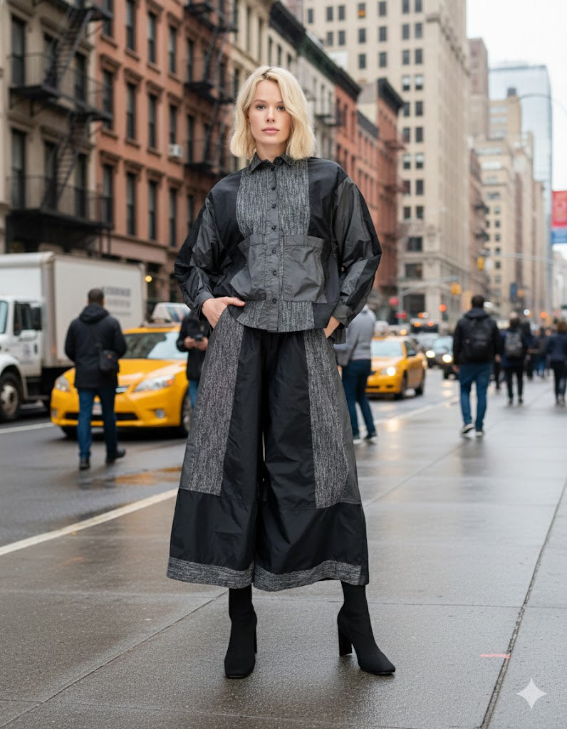 Alembika Tasset Wide Leg Pants, Iron-UP438I