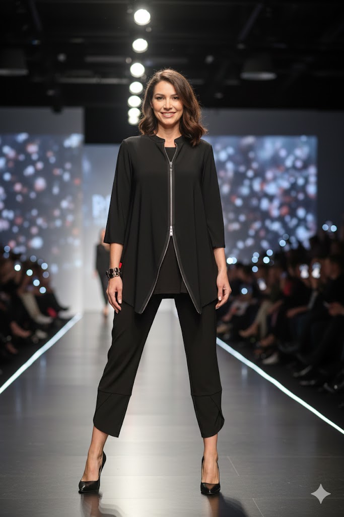 By JJ Stretch Jersey Zip-Front Jacket-IT-114