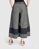 Alembika Urban Marisol Wide Leg Pant, Slate Stripes-UP145D