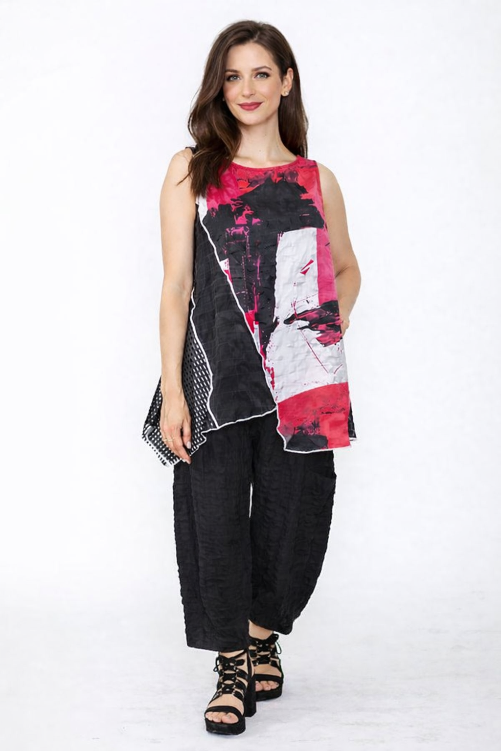 IC Collection Color Block Tank-7843T