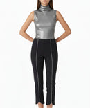 By JJ Color-Block Piped Capri Pant IT-159