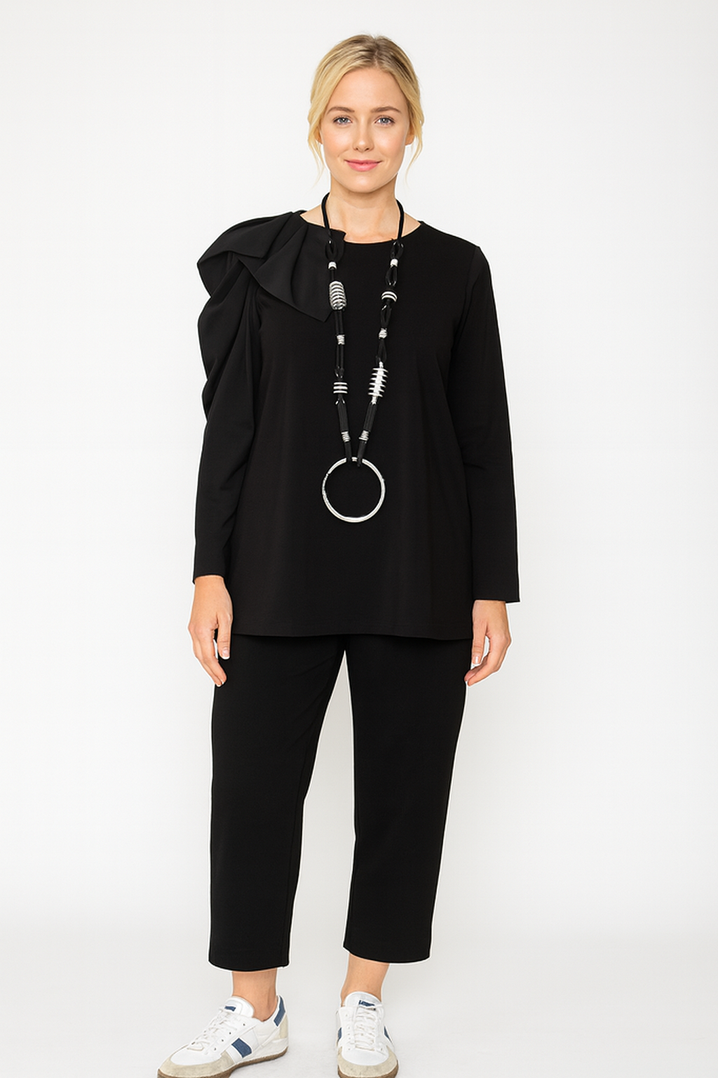 IC Collection Bow Sleeve Top-IC-5870T