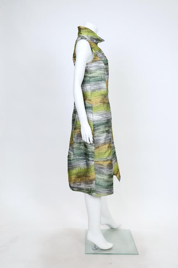IC Collection Sleeveless Zip-Front Dress –7543D