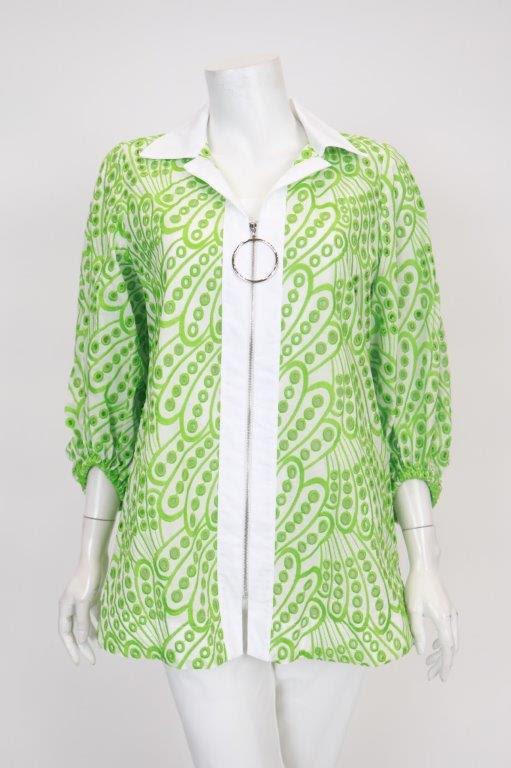 IC Collection Front-Zip Top-6837T