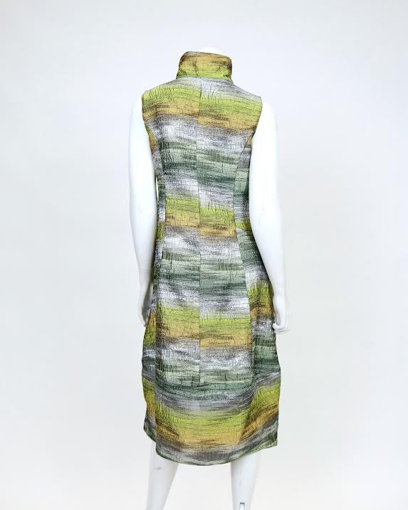 IC Collection Sleeveless Zip-Front Dress –7543D