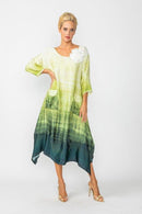 IC Collection Ombrette Bubble Pocket Dress 7053D-GREEN