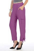 By JJ Side Tie Cargo Pocket Cropped Pant-IT-118