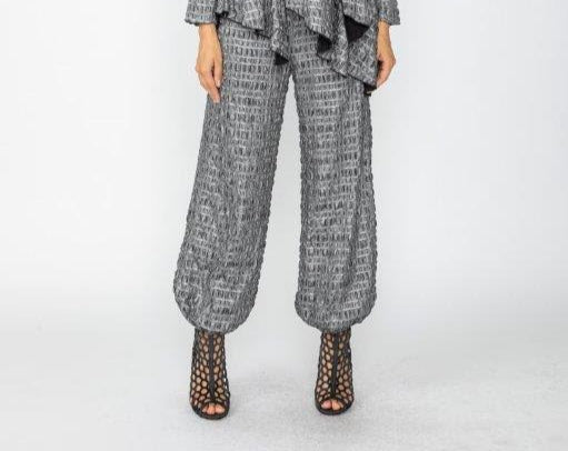 IC Collection Textured  Balloon Pants-7180P-DUP