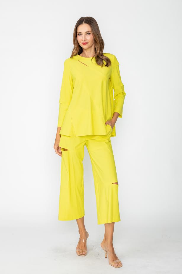 IC Collection Modern Slit-Neck Tunic-7653T